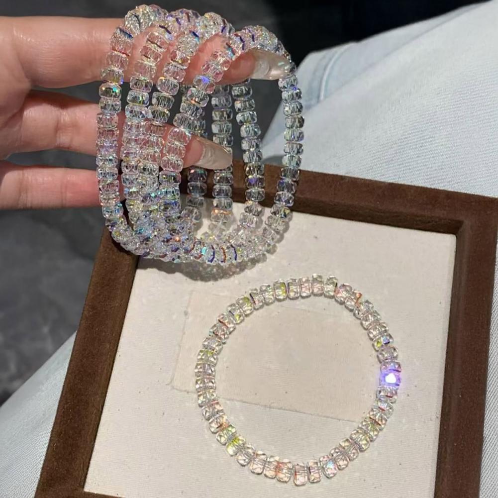 Formal Wear Jewelry For Women - سوار نسائي من الكريستال الاصطناعي بحبل