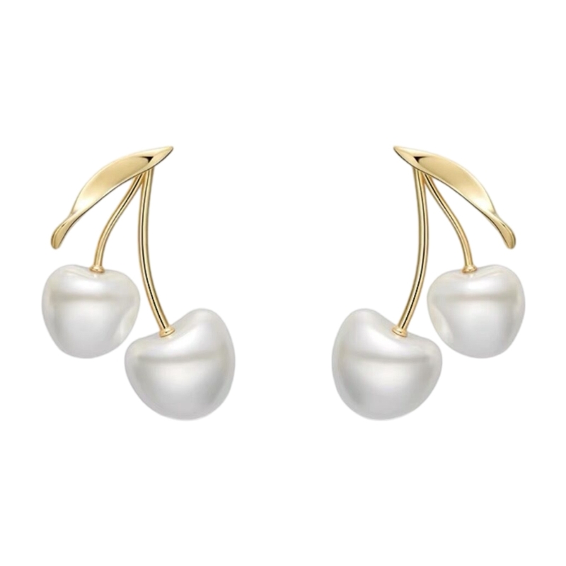 Formal Wear Jewelry For Women - زهر الكرز اللؤلؤ مجوهرات الأذن لؤلؤ