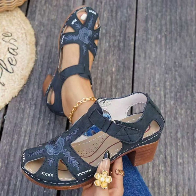 صنادل نسائية بكعب متوسط الارتف - مراجعة Formal Women Daily Wear Footwear وسعره