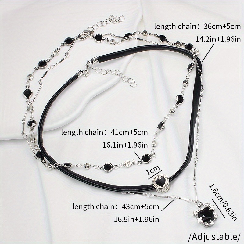 قلادة قلبية متعددة الطبقات بتص - مراجعة Formal Wear Jewelry For Women وسعره