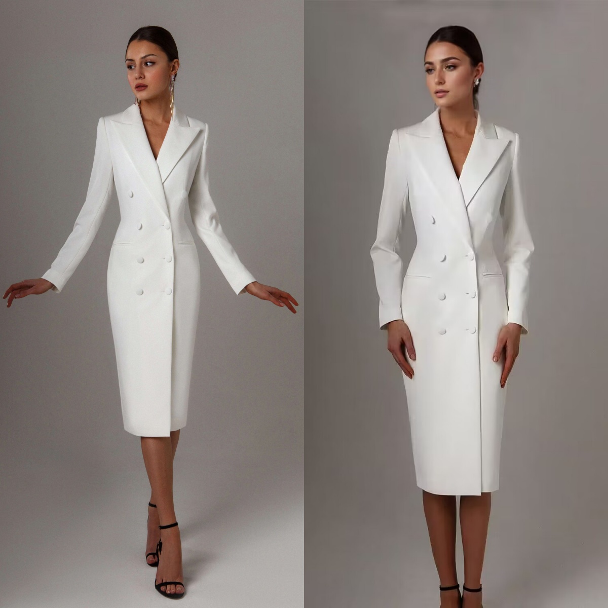 تخصيص الأبيض مزدوجة الصدر سترة - مراجعة Women Formal Wear M&S وسعره