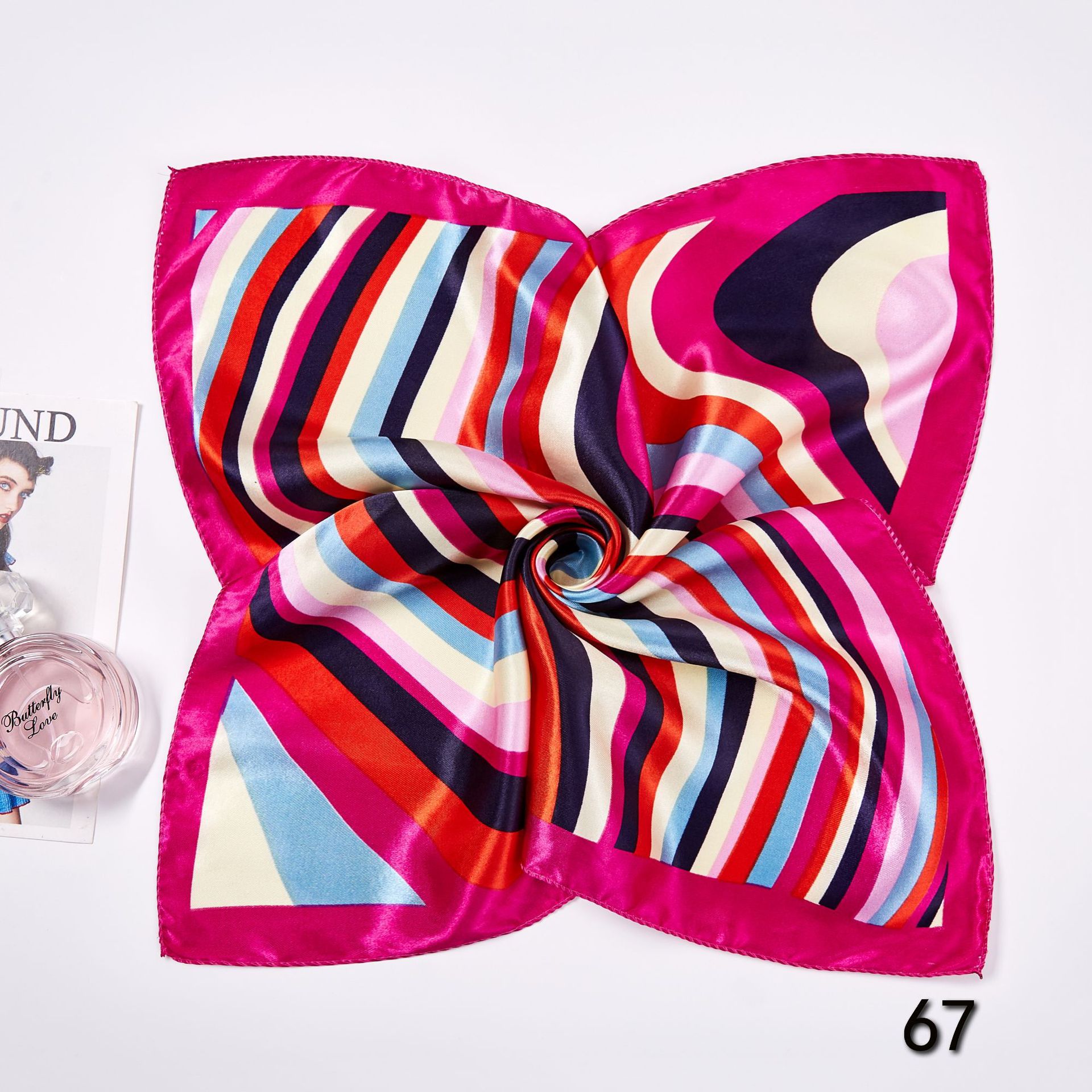 50*50 سنتيمتر مربع الأوشحة الح - مراجعة Scarf Silk Neck وسعره