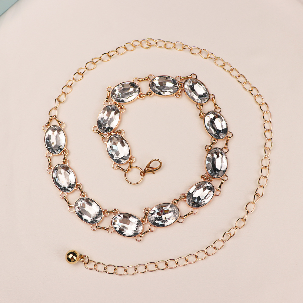 سلسلة خصر أنيقة مرصعة بالأحجار - مراجعة Formal Wear Jewelry For Women وسعره