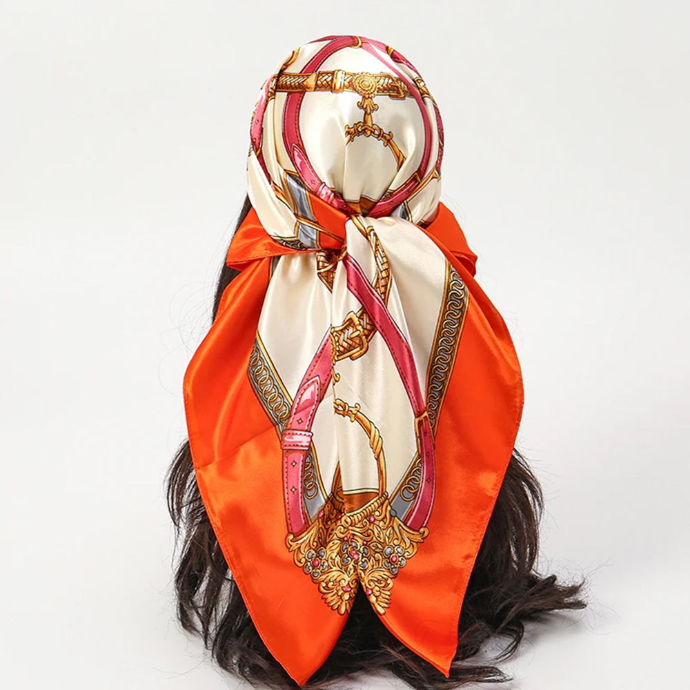 أوشحة أنيقة 90*90 سم للنساء، و - مراجعة Scarf Silk Neck وسعره