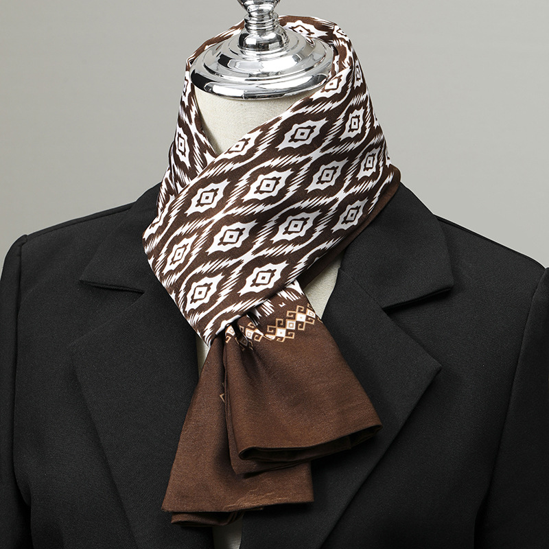 وشاح رجالي تقليد الحرير وشاح ل - مراجعة Scarf Silk Neck وسعره