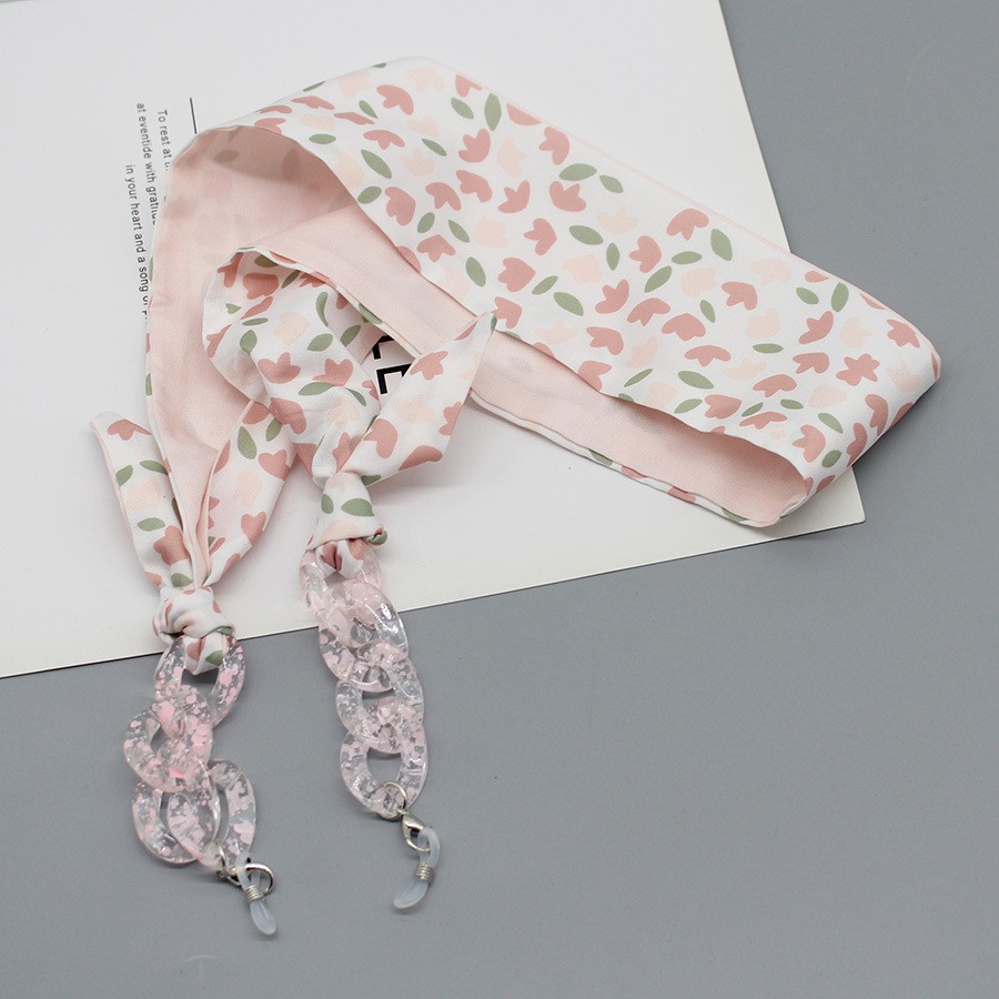 وشاح حريري مطبوع بوهيمي للنظار - مراجعة Scarf Silk Neck وسعره