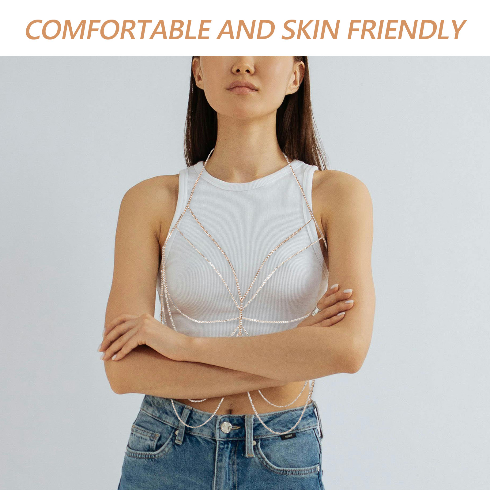 سلسلة جسم أنيقة للنساء، إكسسوا - مراجعة Formal Wear Jewelry For Women وسعره
