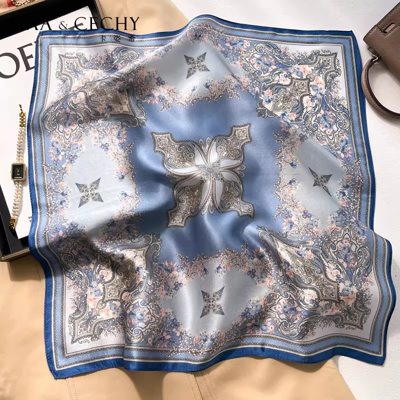 وشاح مربع من الحرير الطبيعي 10 - مراجعة Scarf Silk Neck وسعره