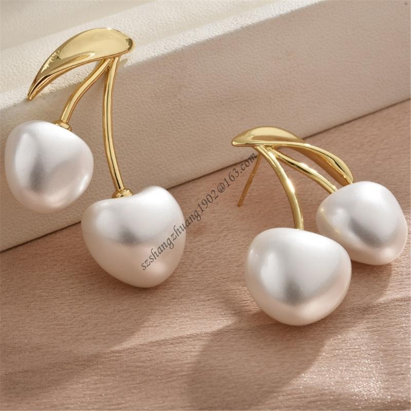 زهر الكرز اللؤلؤ مجوهرات الأذن - مراجعة Formal Wear Jewelry For Women وسعره