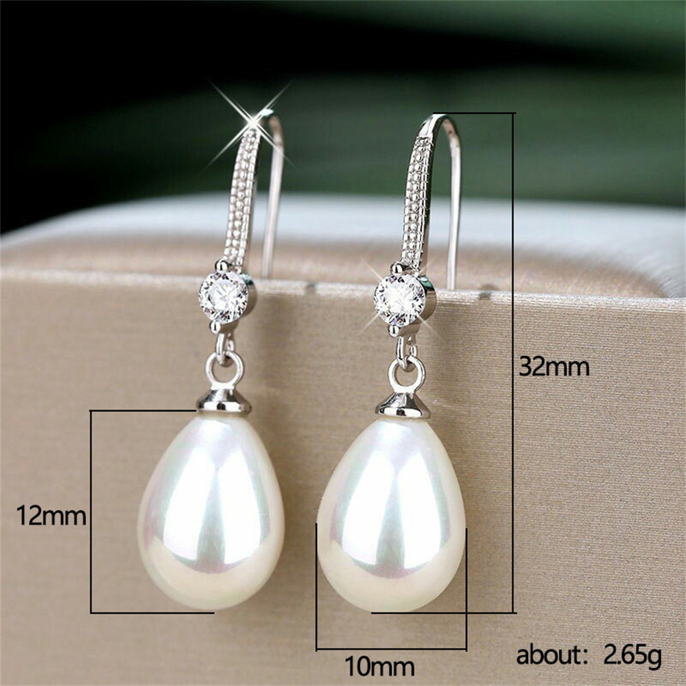 أقراط من اللؤلؤ المقلد، مجوهرا - مراجعة Formal Wear Jewelry For Women وسعره